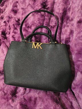 Michael Kors Medium Leather Satchel - shoulder